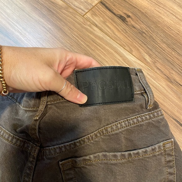 PacSun Brown Jean Shorts - Picture 7 of 7